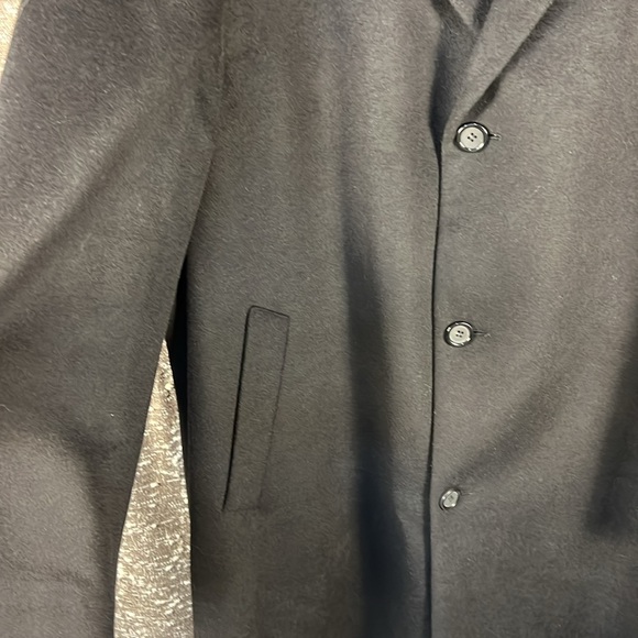 Saddlebred Men's 3 Button Winter Formal Trench Coat - Picture 5 of 12